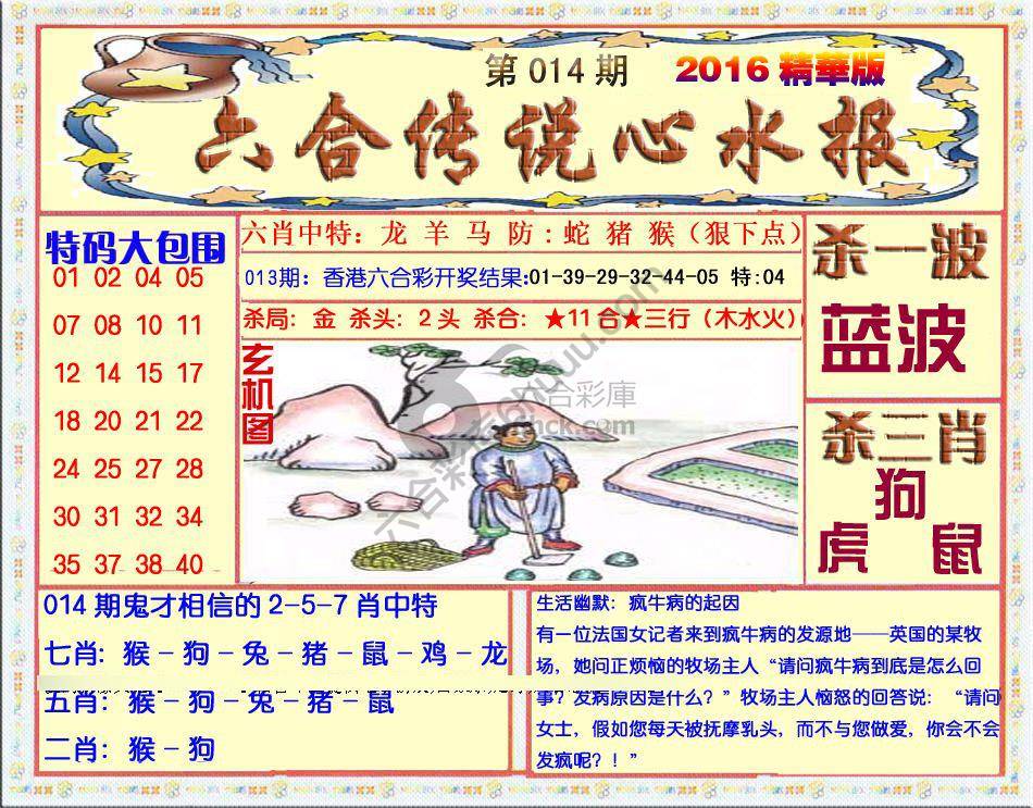 六合传说心水报