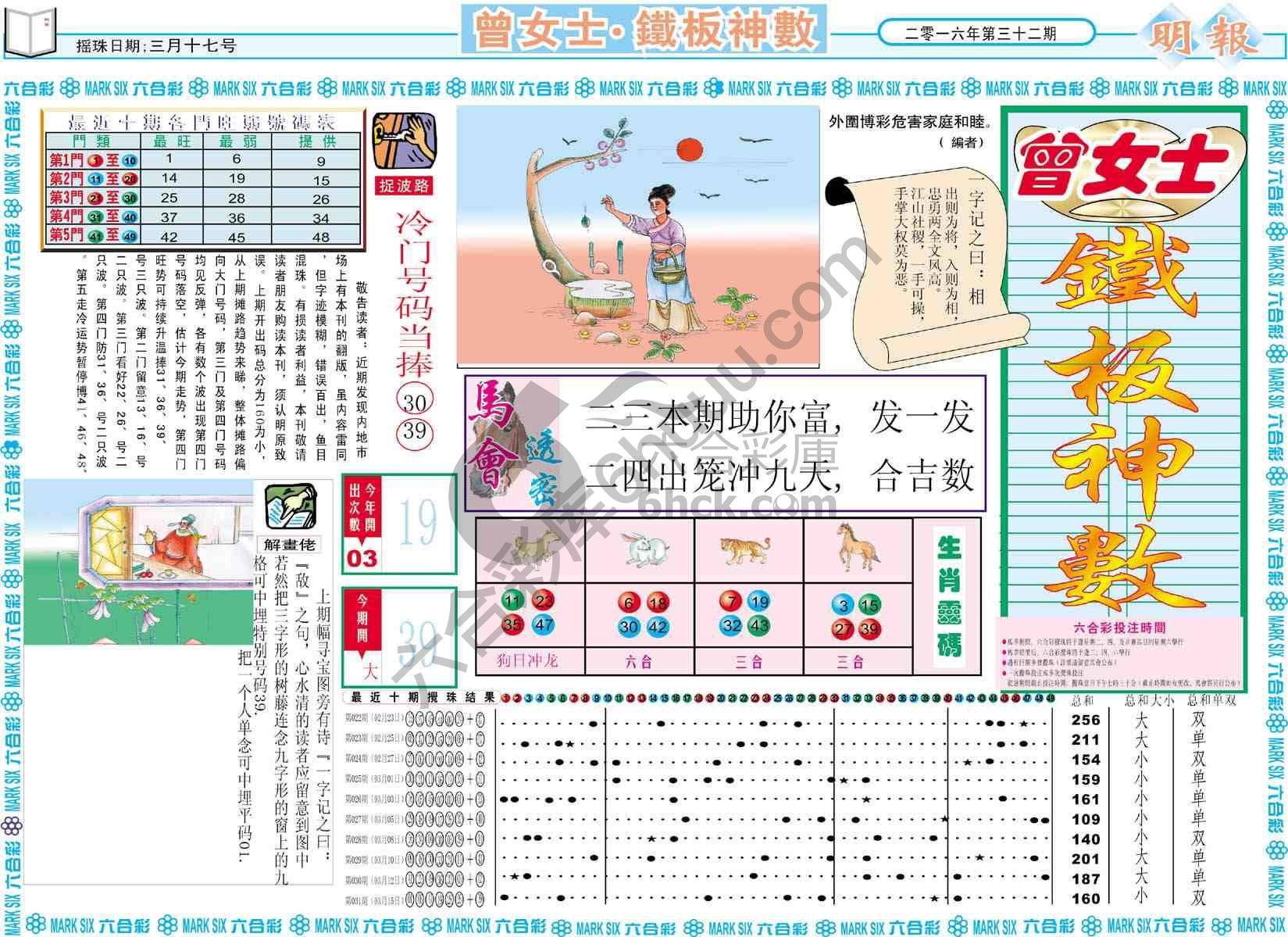 曾女士铁板神数