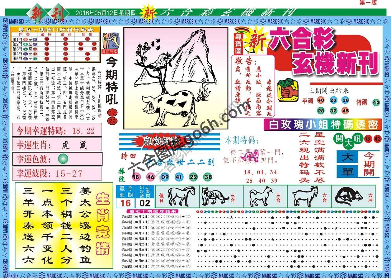 六合彩玄机新刊