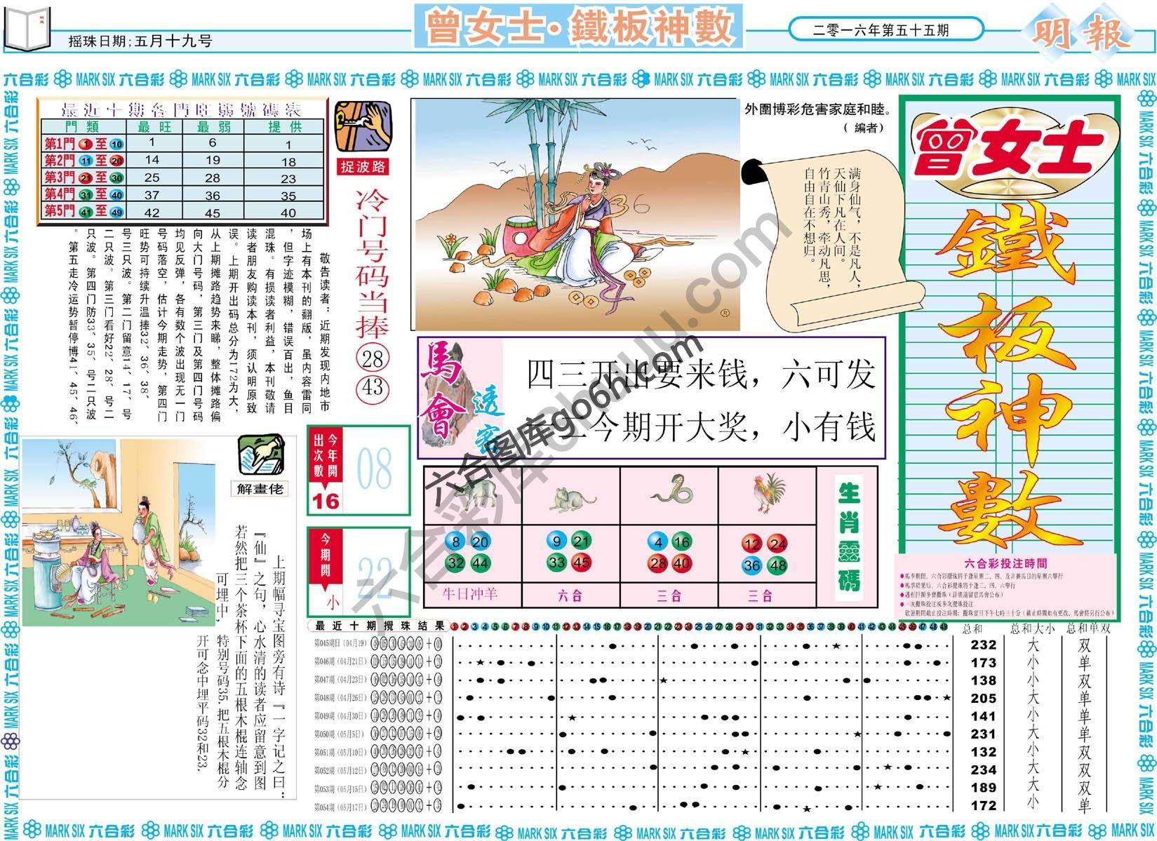 曾女士铁板神数