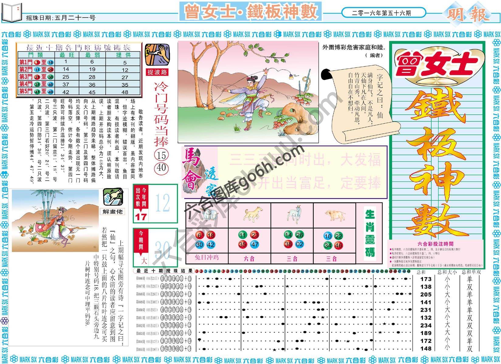 曾女士铁板神数