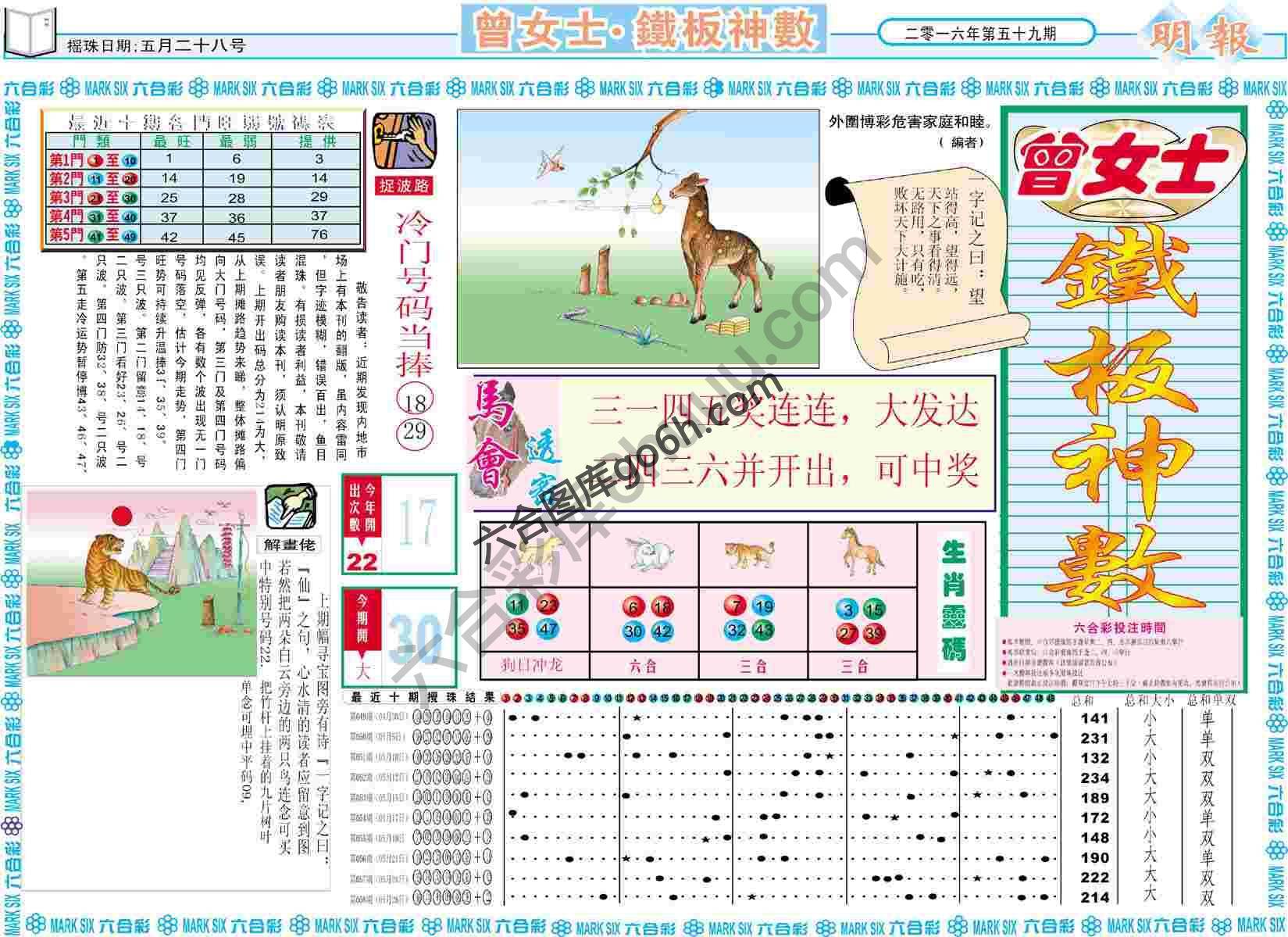 曾女士铁板神数