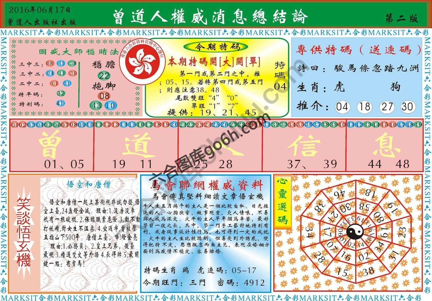 曾道人权威消息