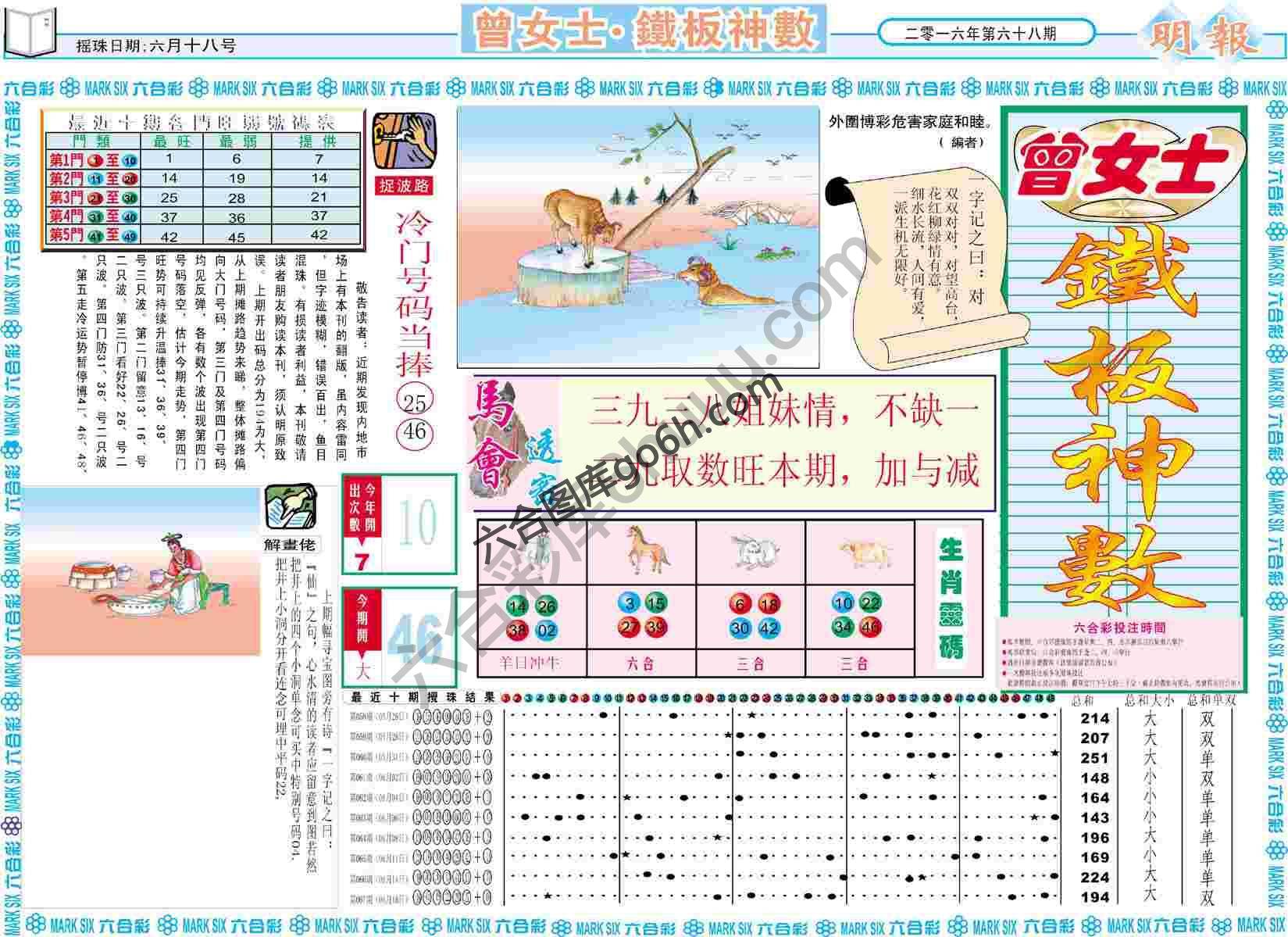 曾女士铁板神数