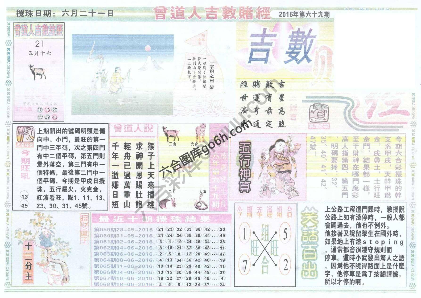 曾道人吉数赌经