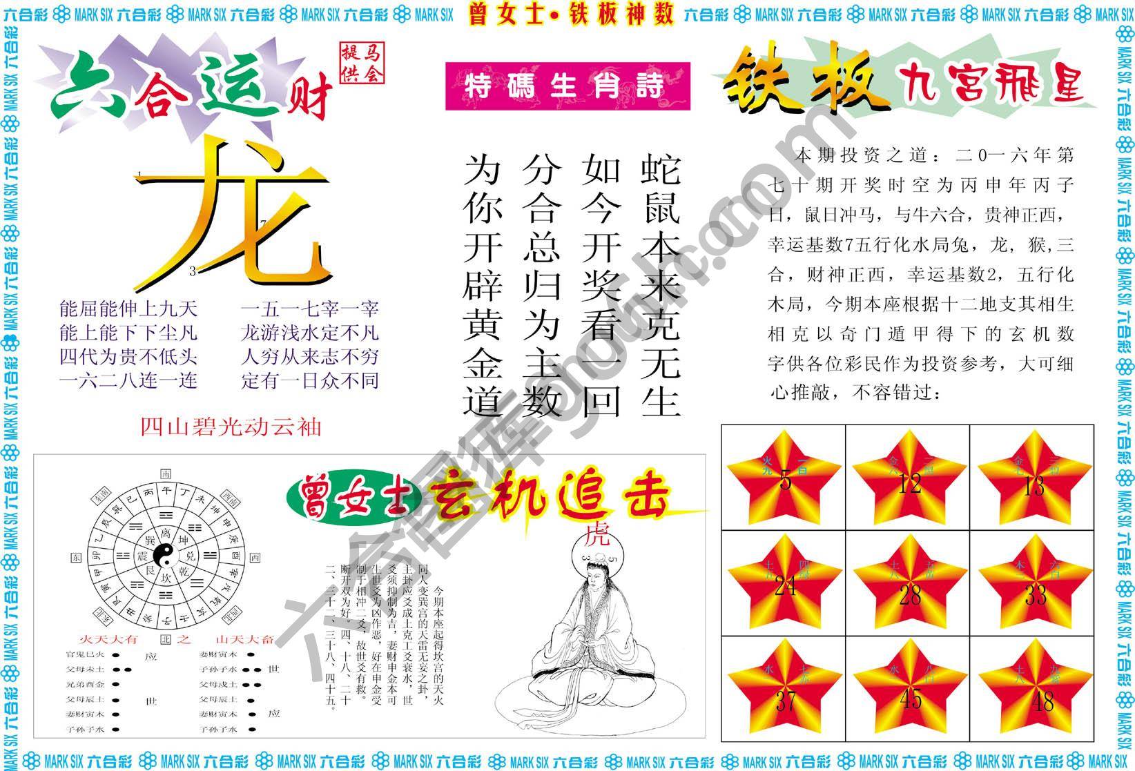 曾女士铁板神数