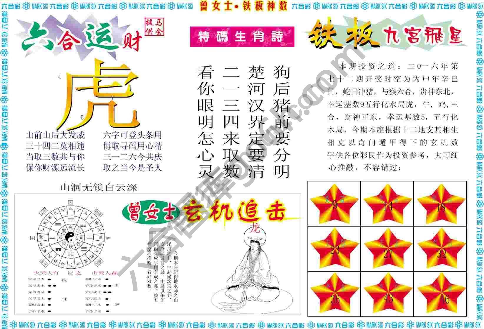 曾女士铁板神数