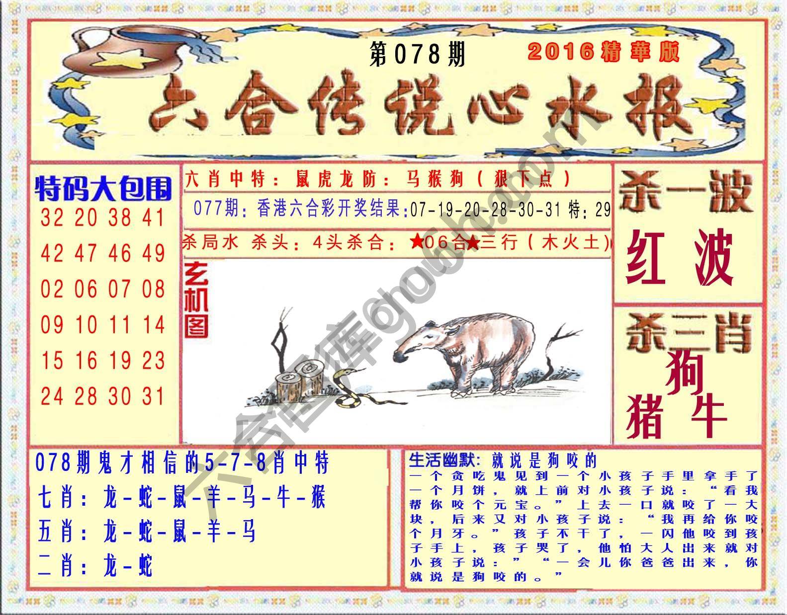 六合传说心水报