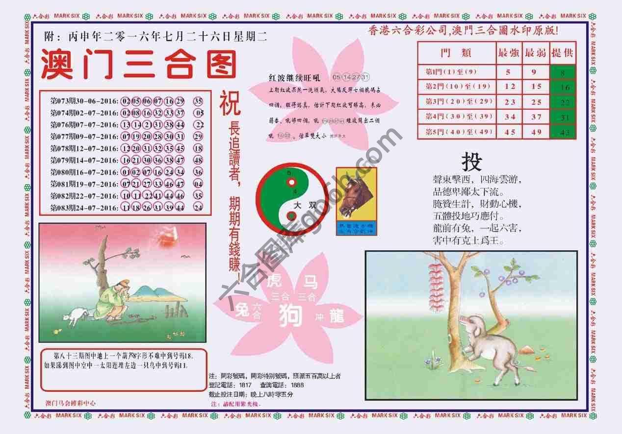 澳门三合图