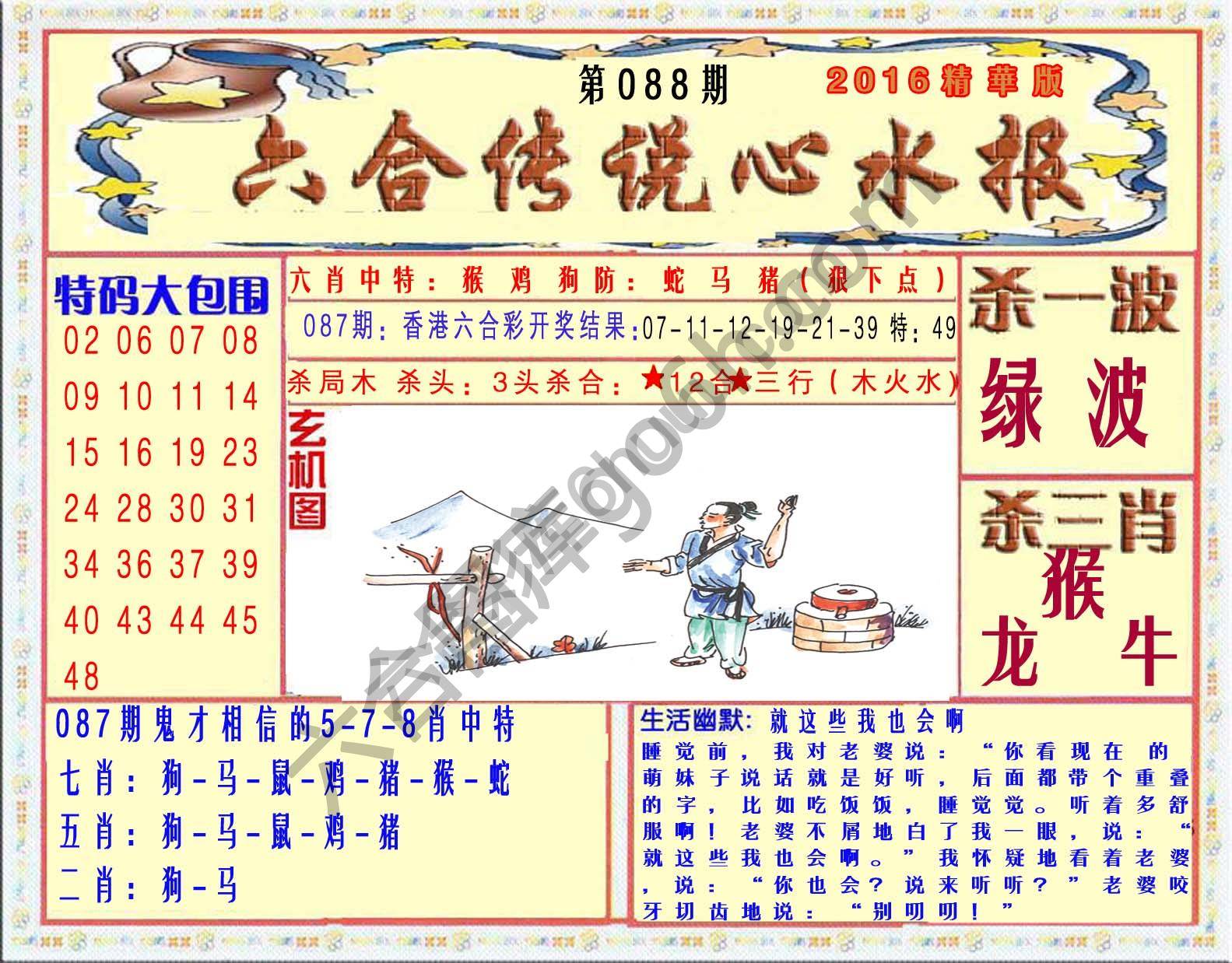 六合传说心水报