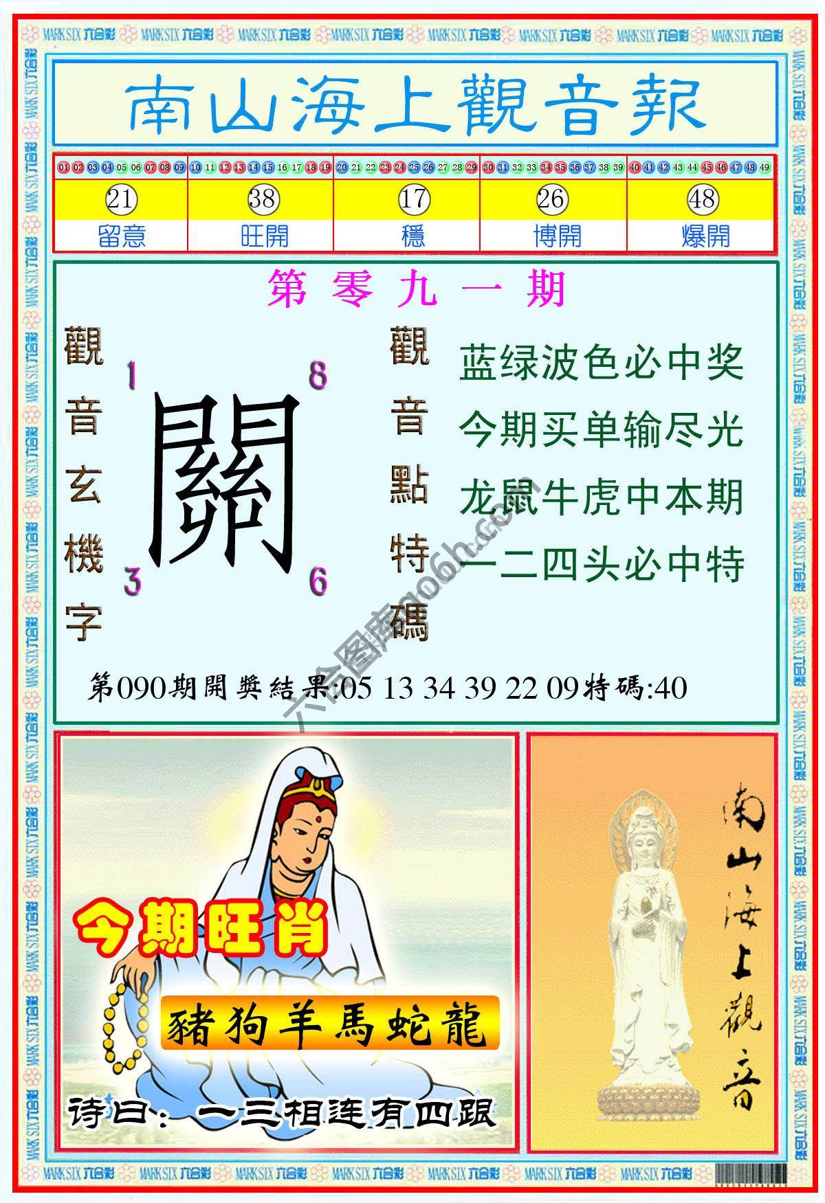 南山海上观音报