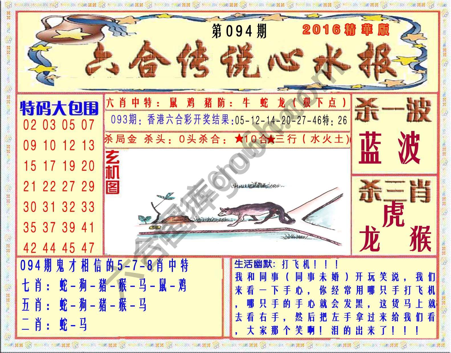 六合传说心水报