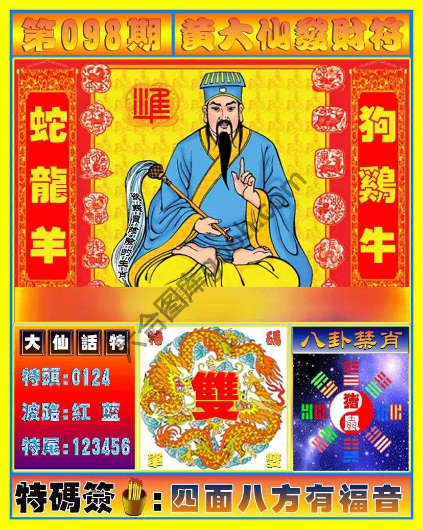 黄大仙发财符