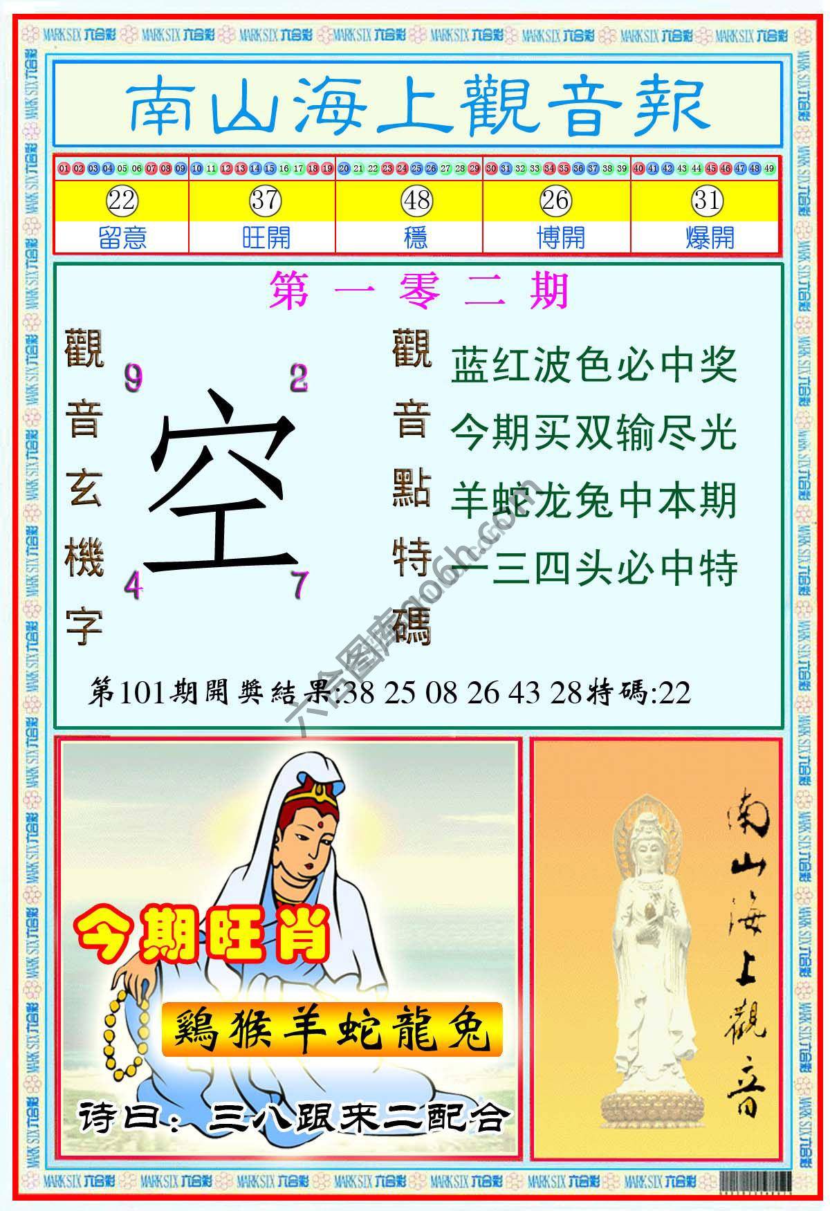 南山海上观音报