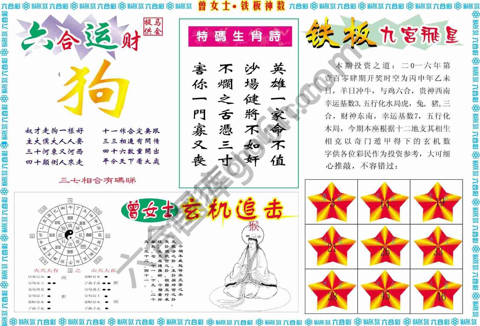 曾女士铁板神数