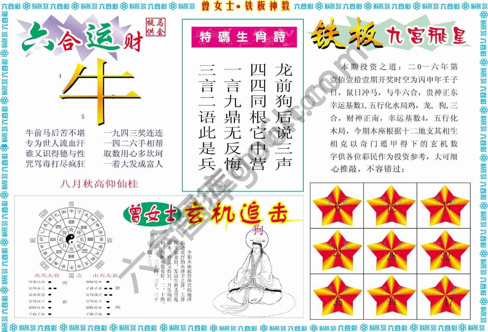 曾女士铁板神数