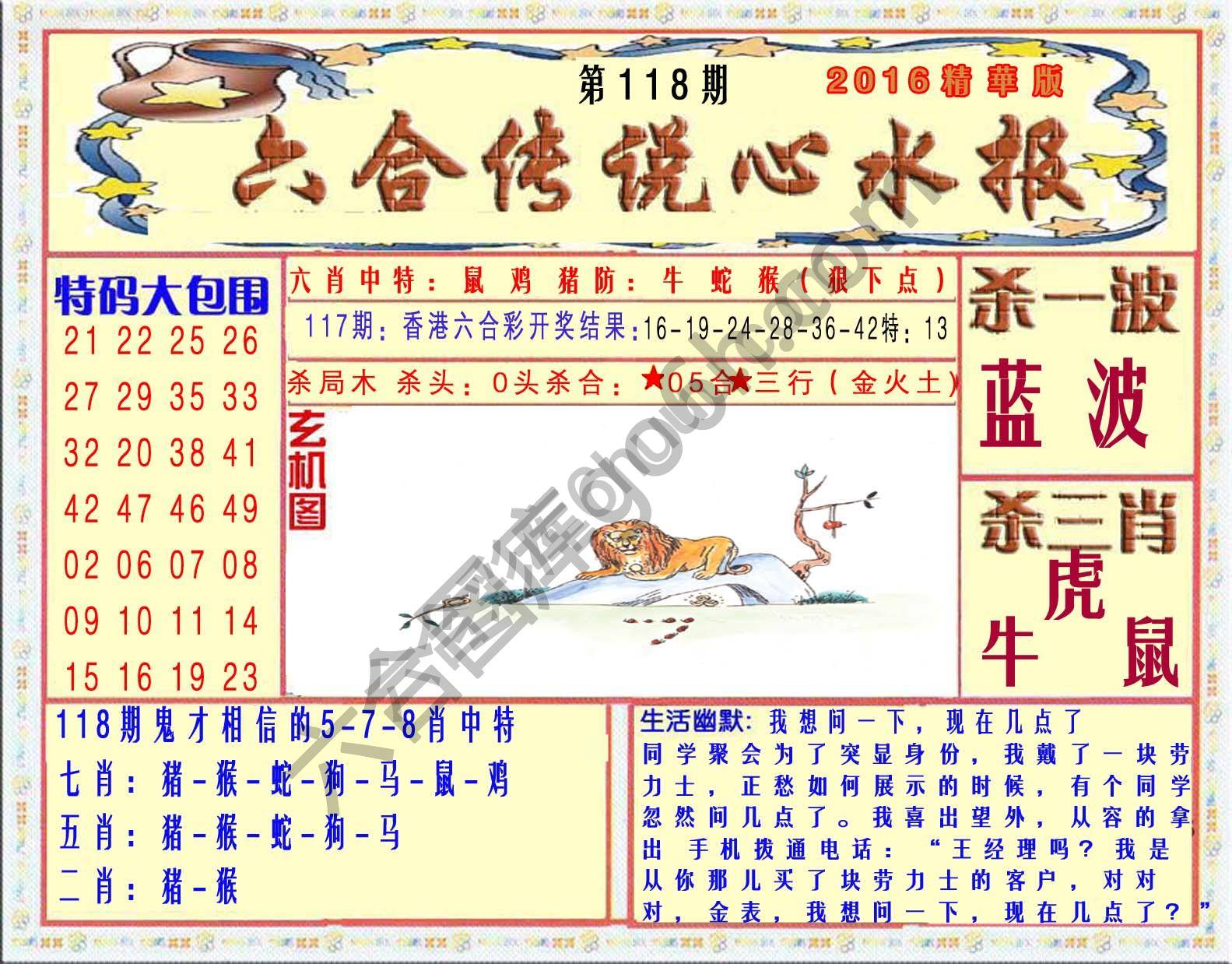 六合传说心水报