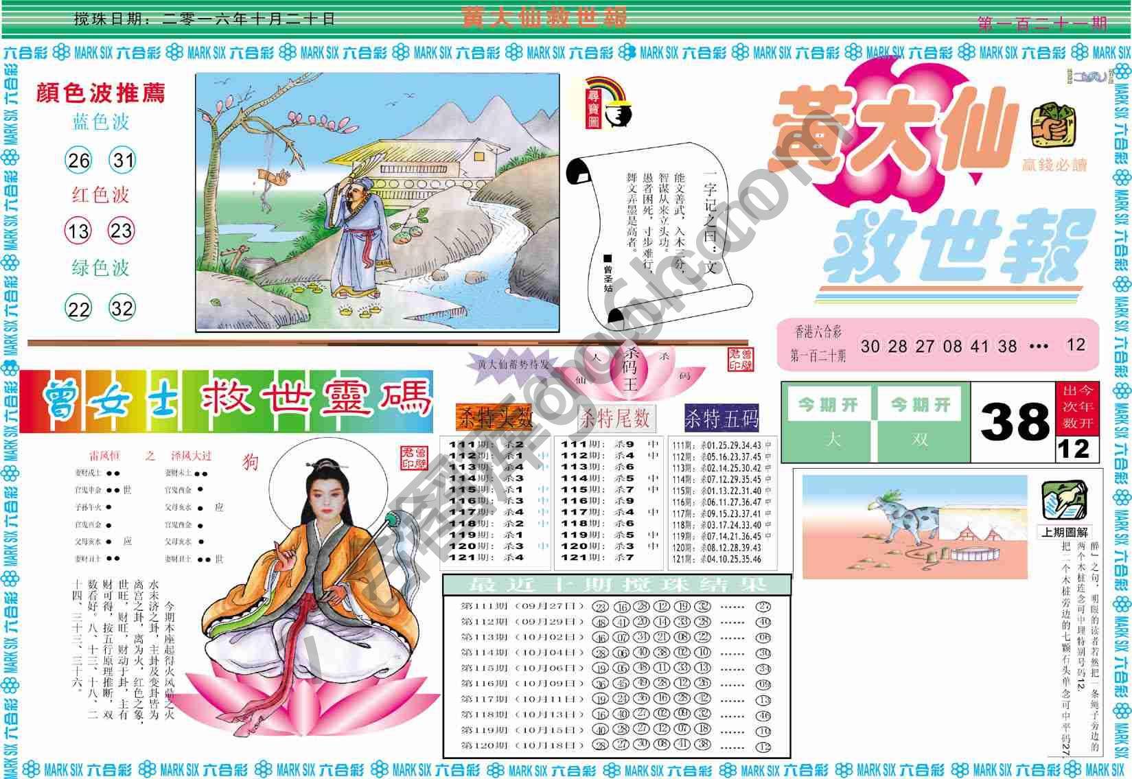 黄大仙救世报