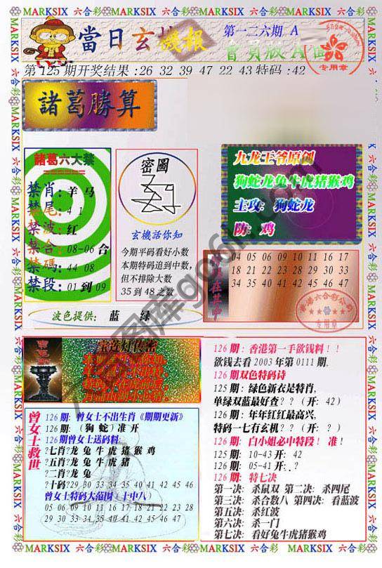 当日玄机报