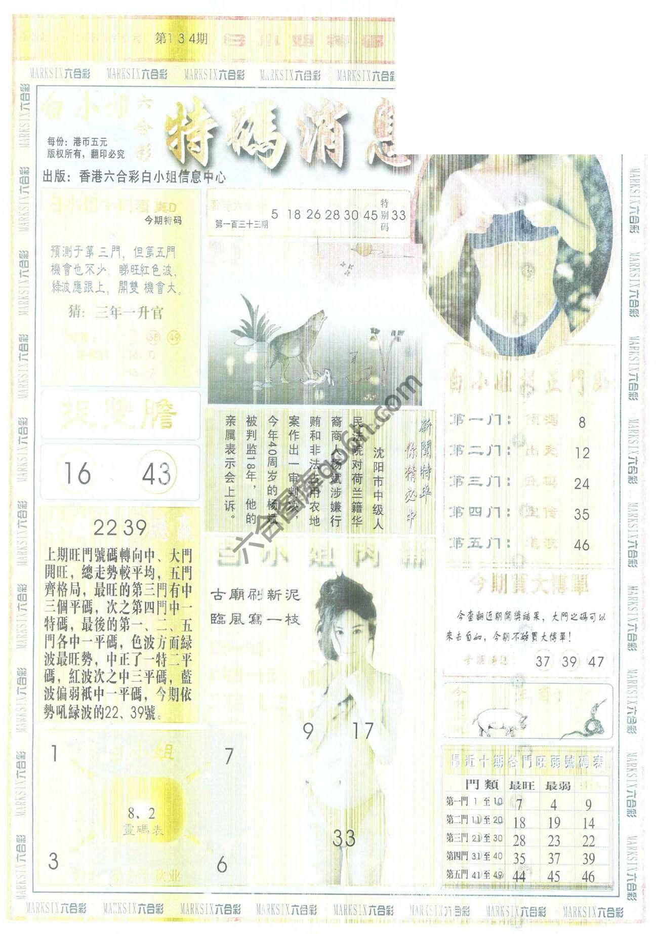 白小姐特码消息