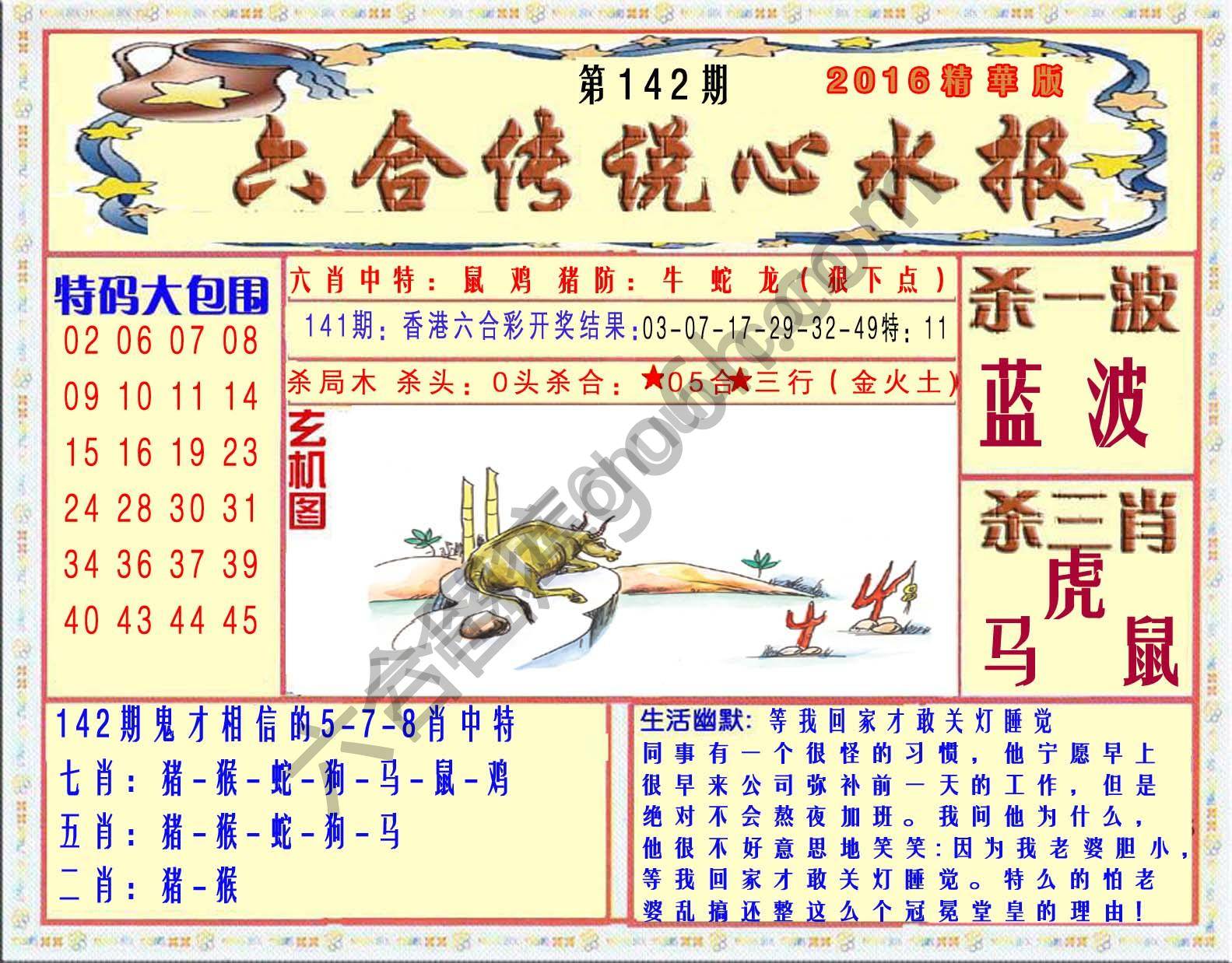 六合传说心水报