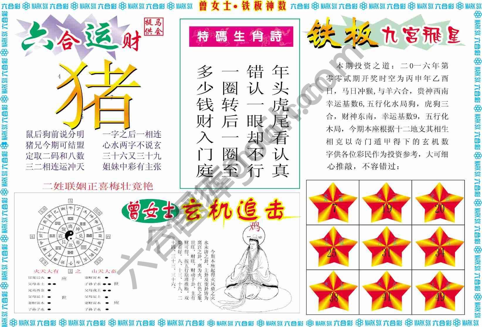 曾女士铁板神数