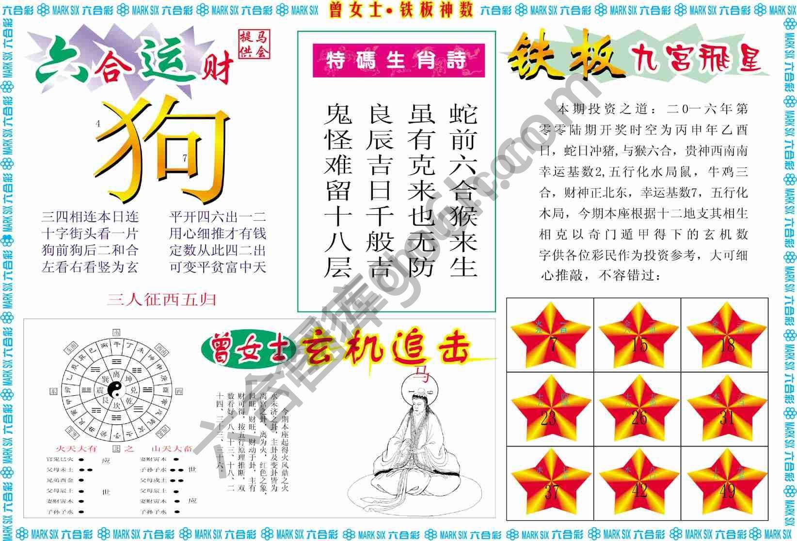 曾女士铁板神数