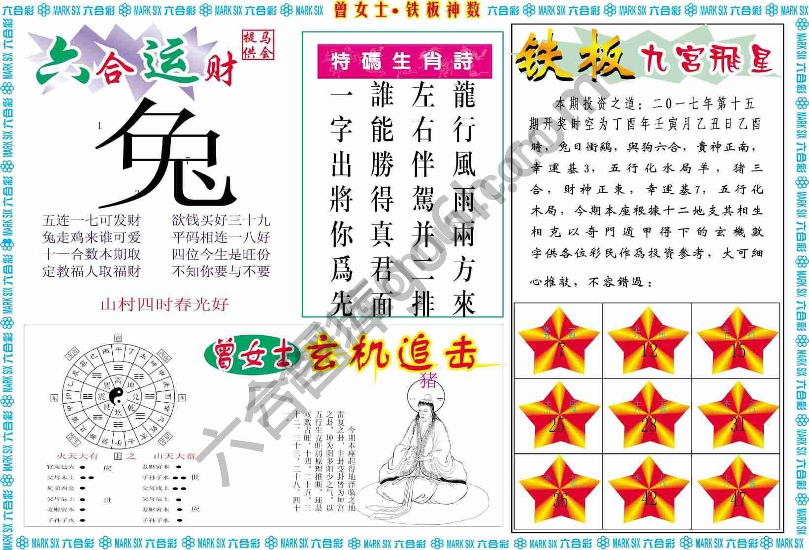 曾女士铁板神数