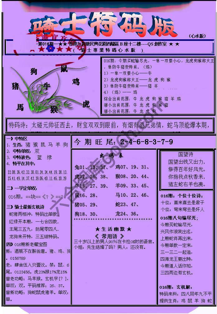 另类骑士特码版