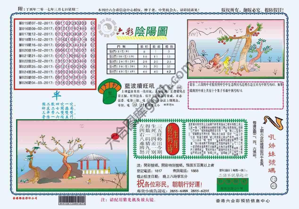 六彩阴阳图