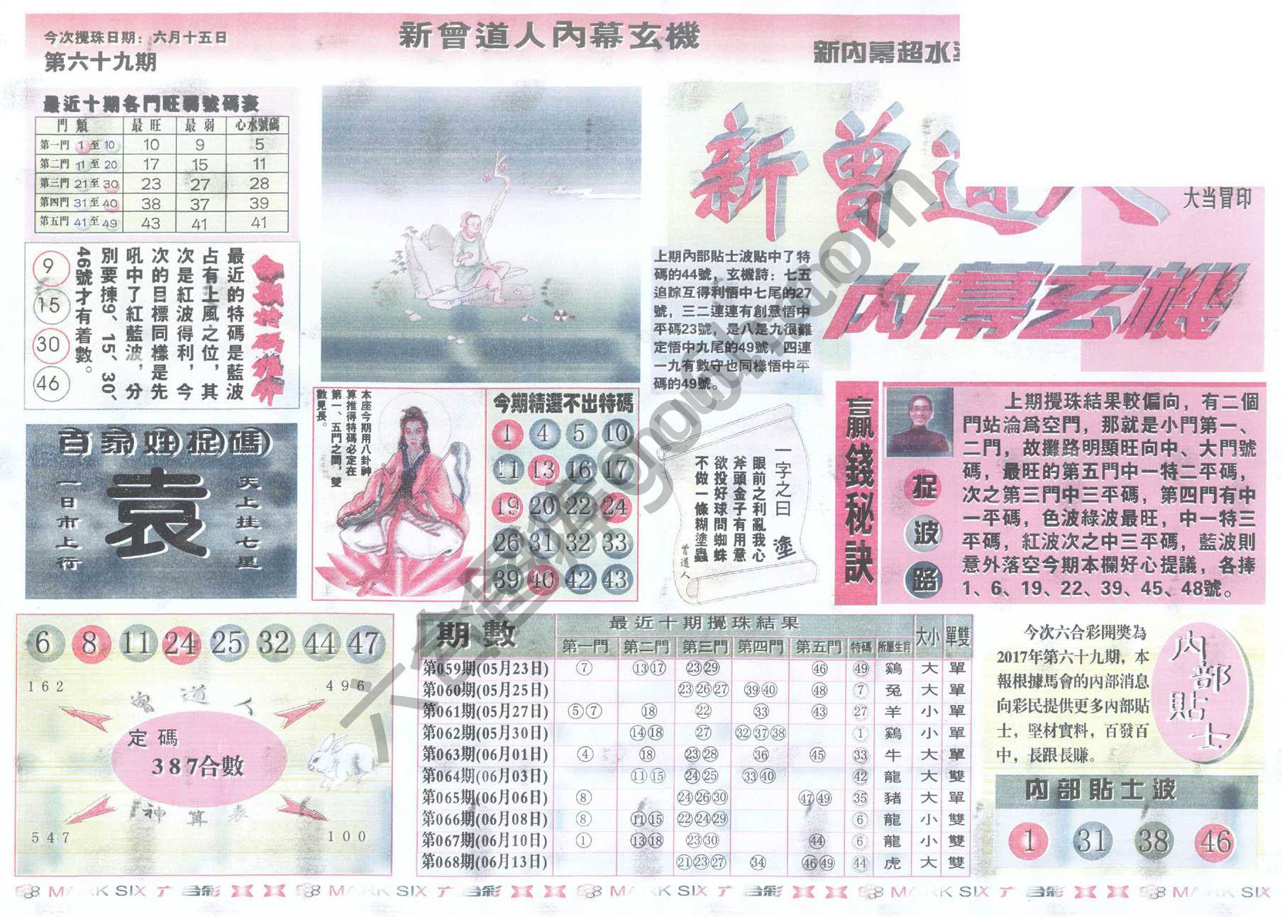 新曾道人内幕玄机