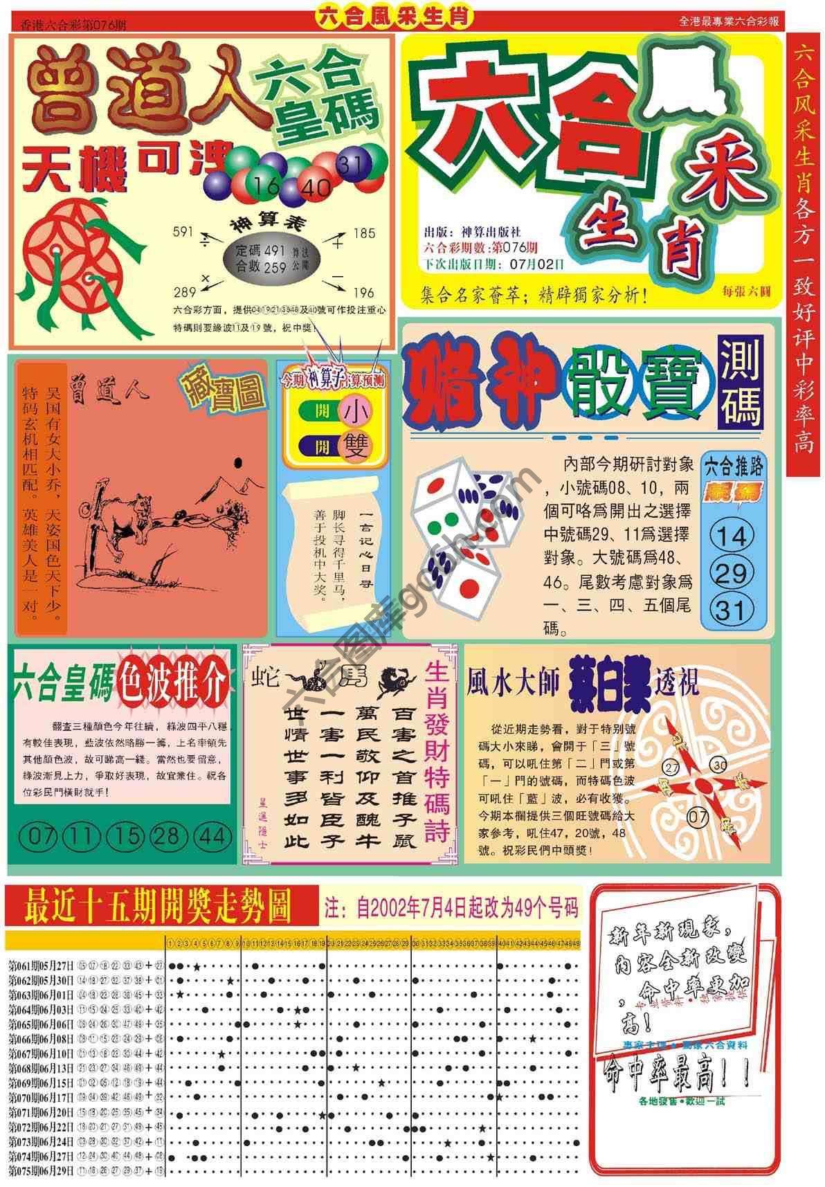 六合风采生肖