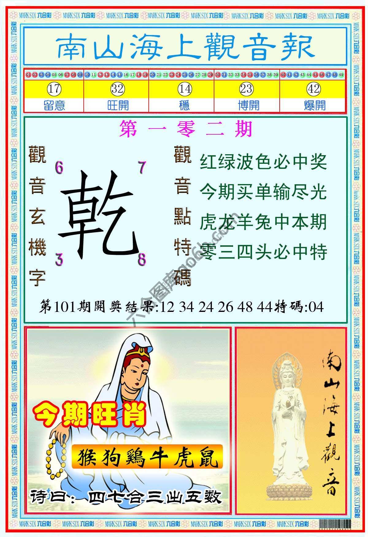 南山海上观音报