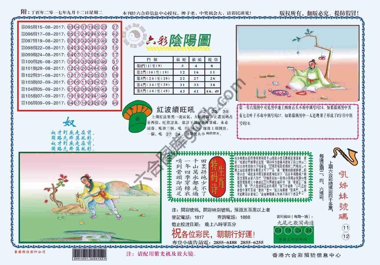 六彩阴阳图