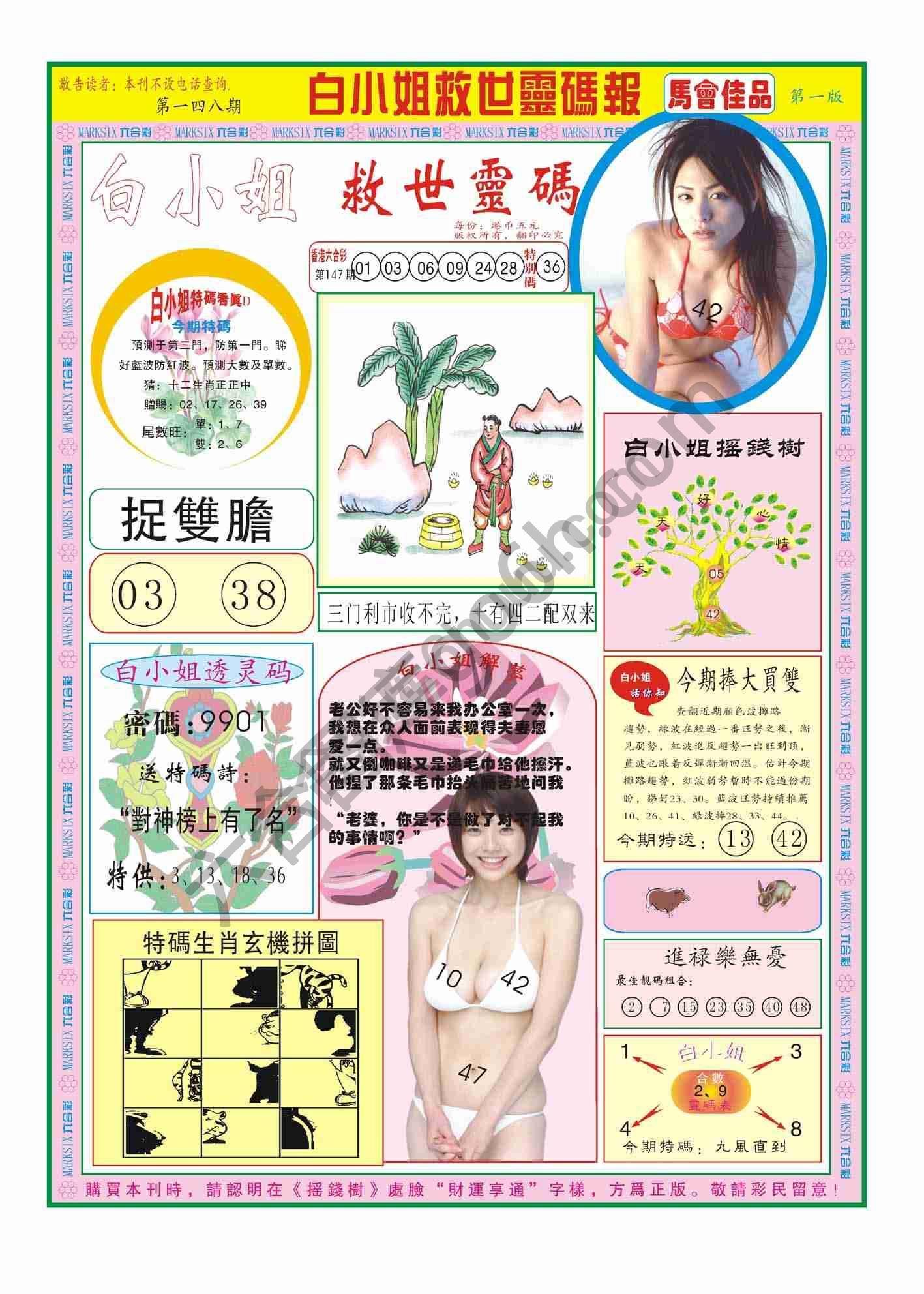 白小姐救世灵码报