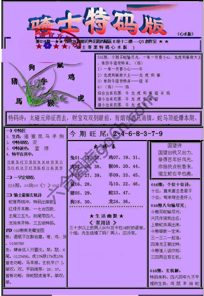 另类骑士特码版