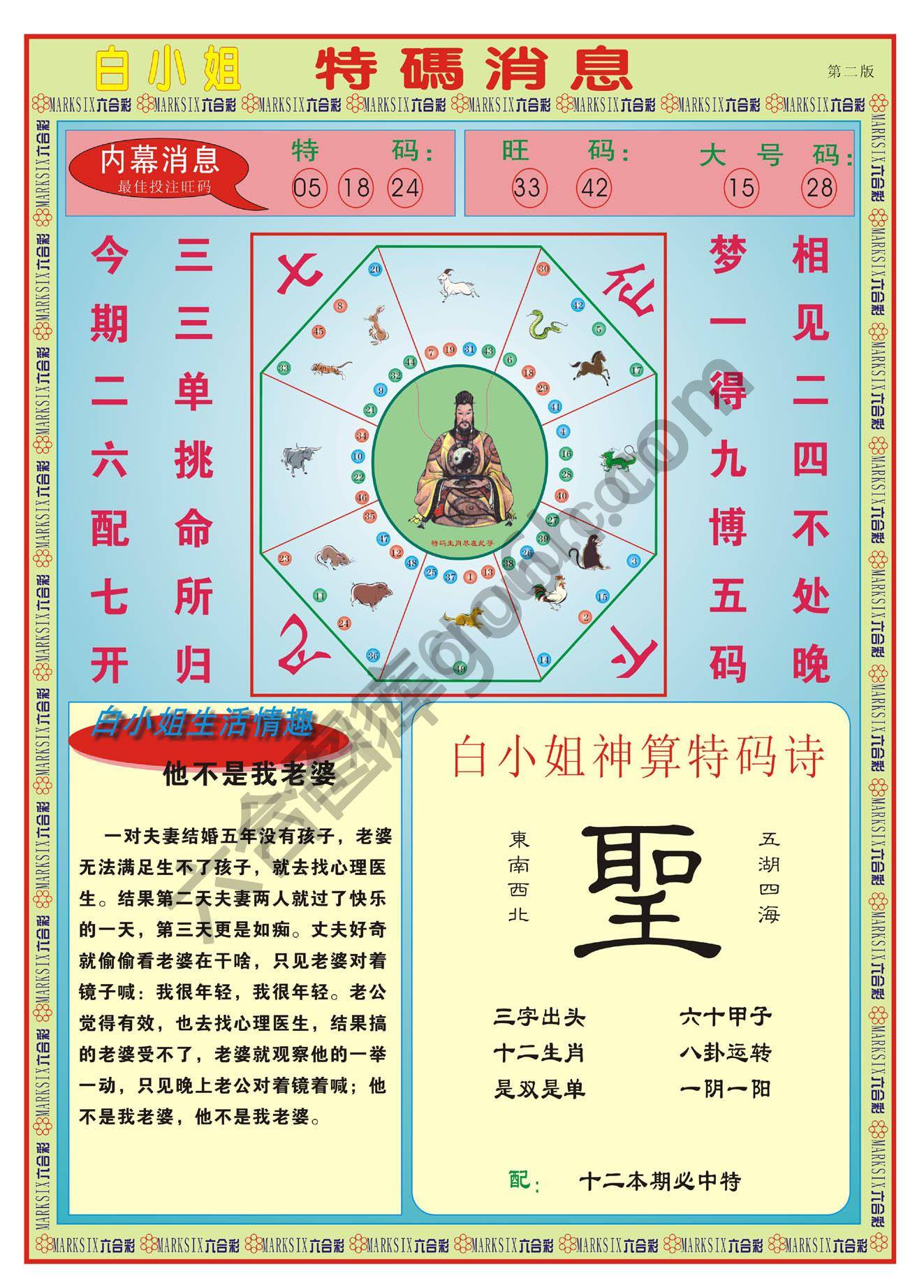 白小姐特码消息