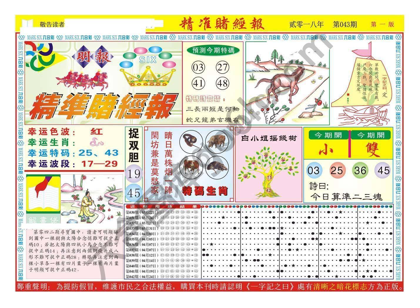 精准赌经报