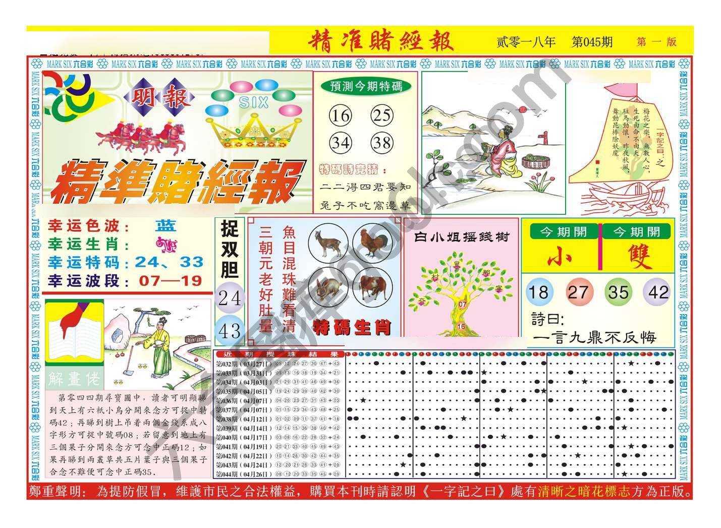 精准赌经报