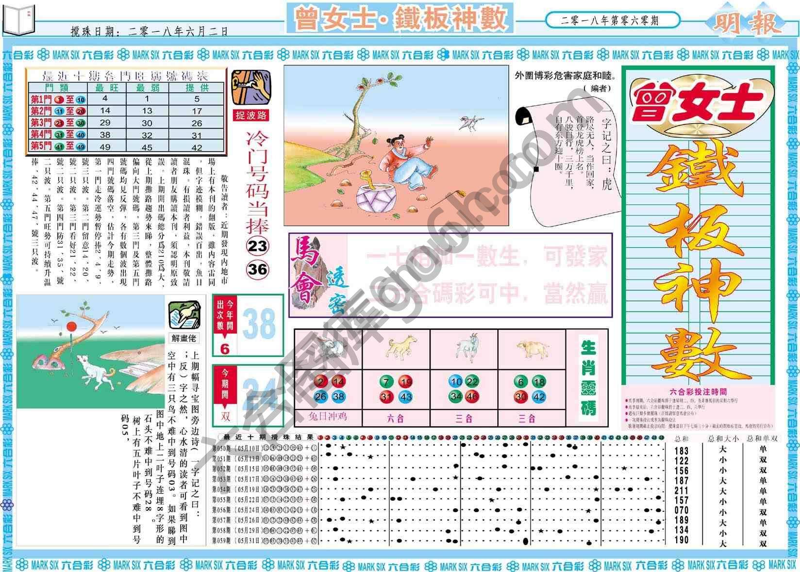 曾女士铁板神数