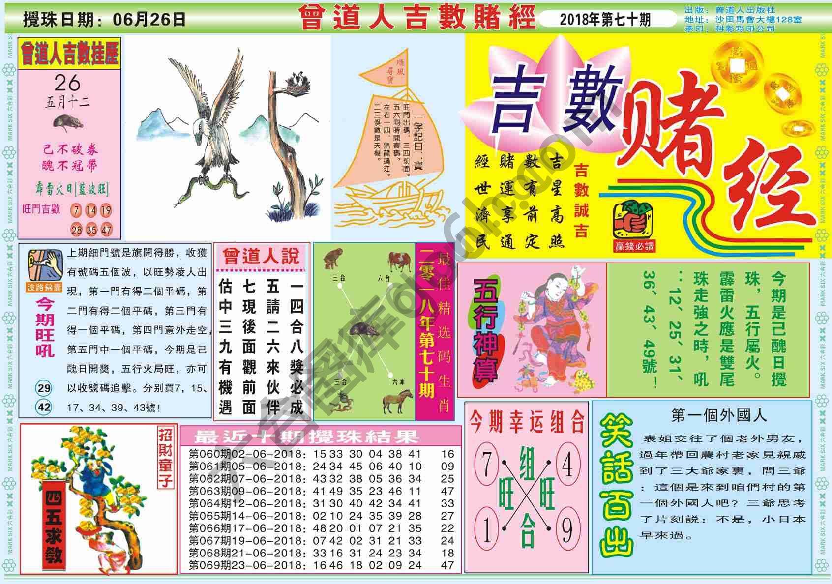 曾道人吉数赌经