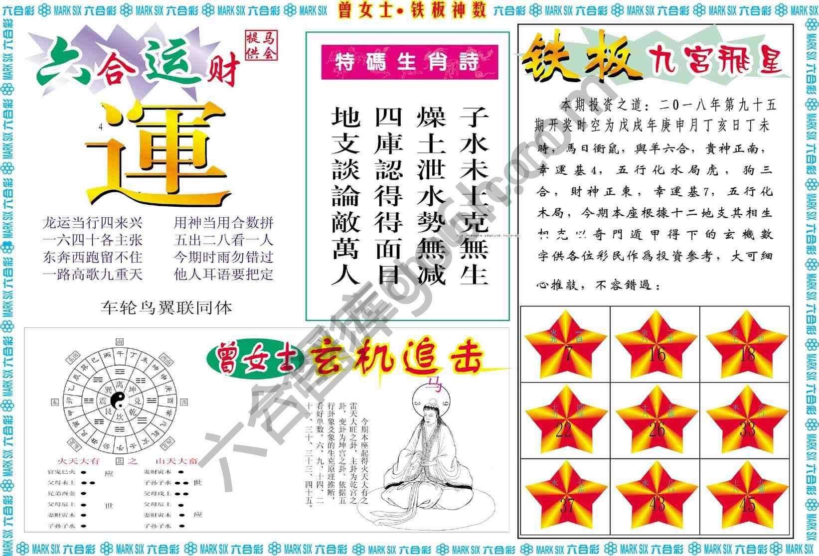 曾女士铁板神数