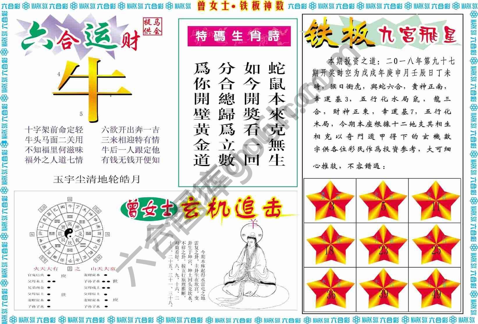 曾女士铁板神数