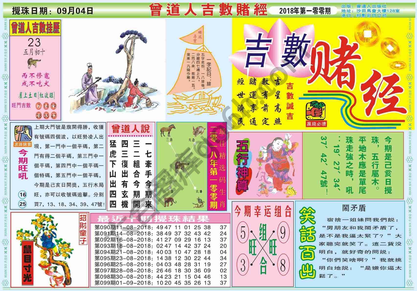 曾道人吉数赌经