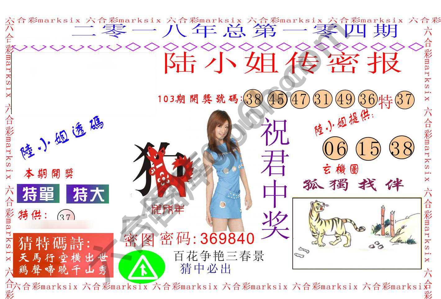 陆小姐传密