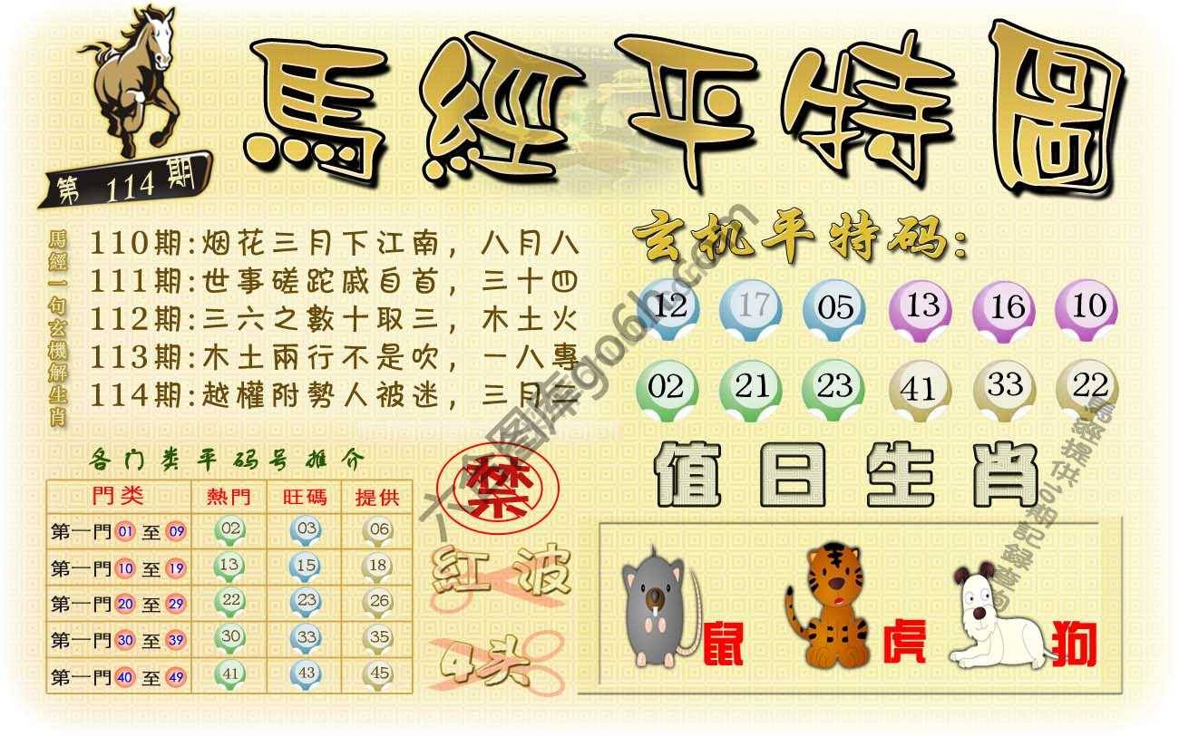 马经平特图