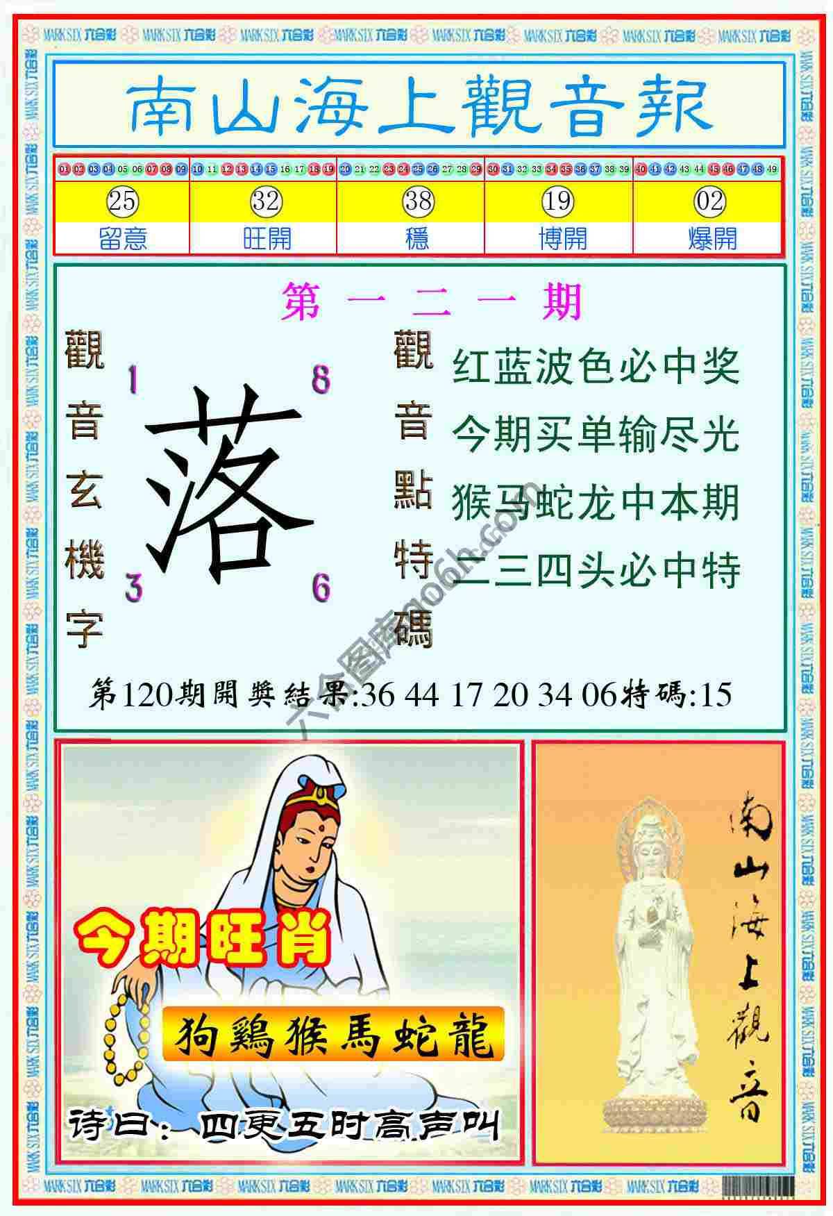南山海上观音报