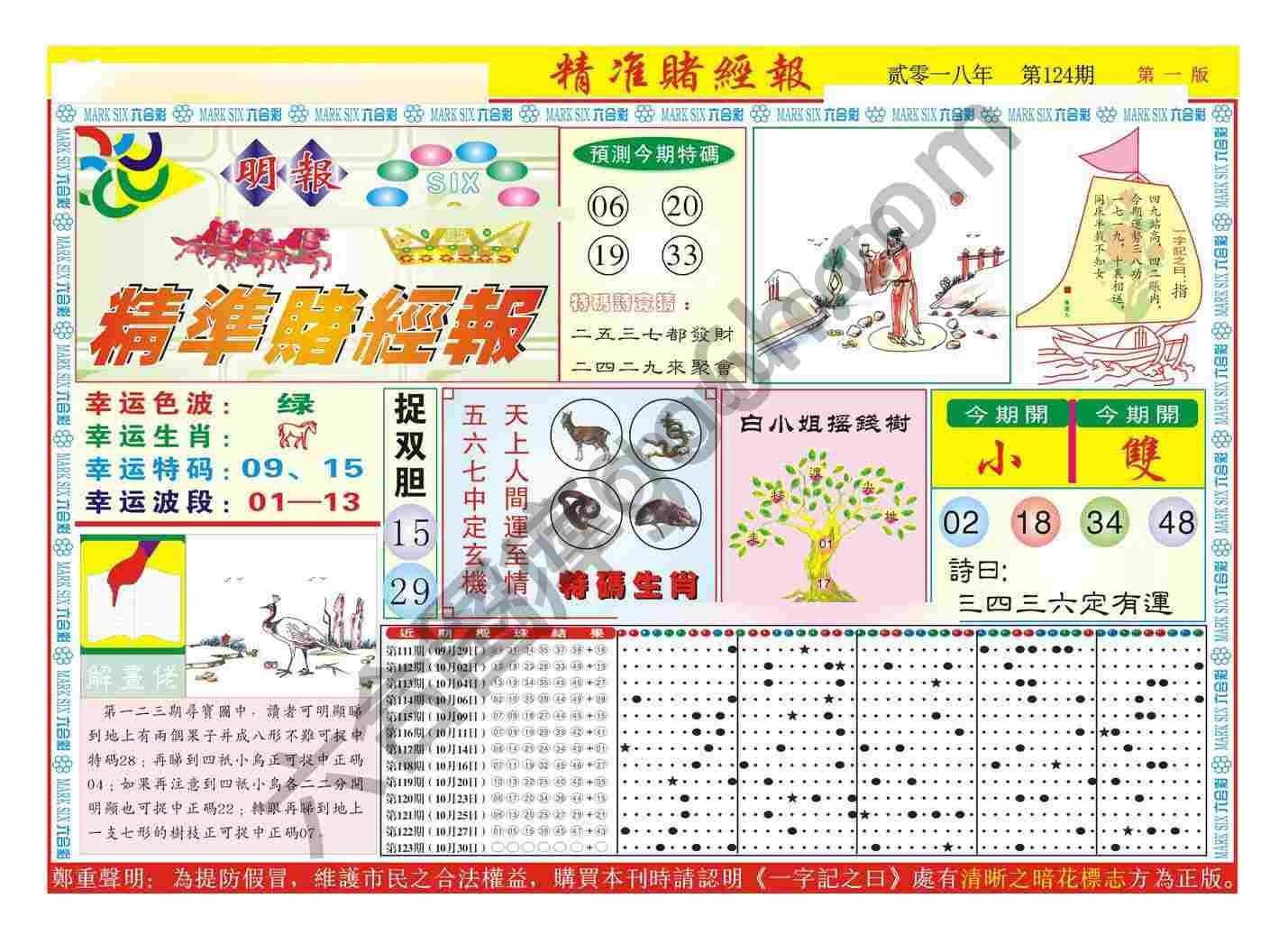 精准赌经报