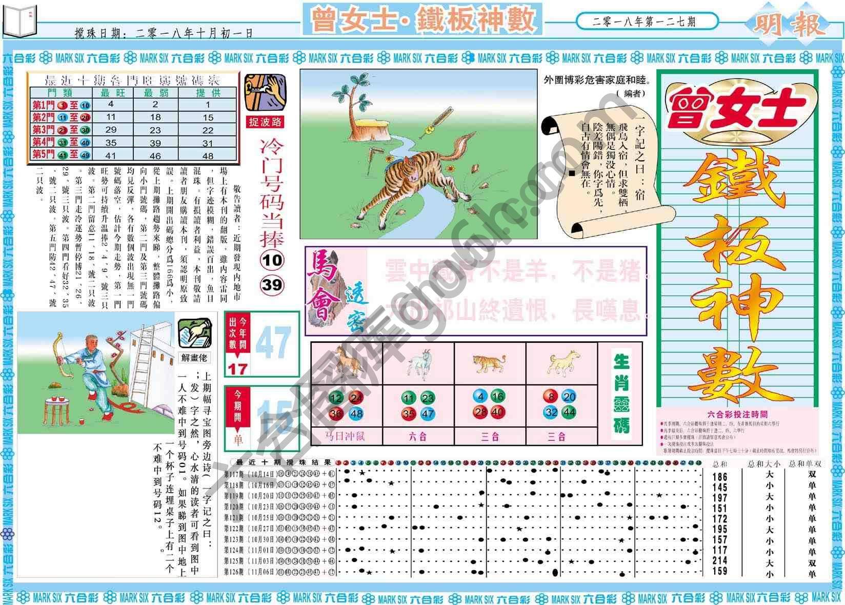 曾女士铁板神数