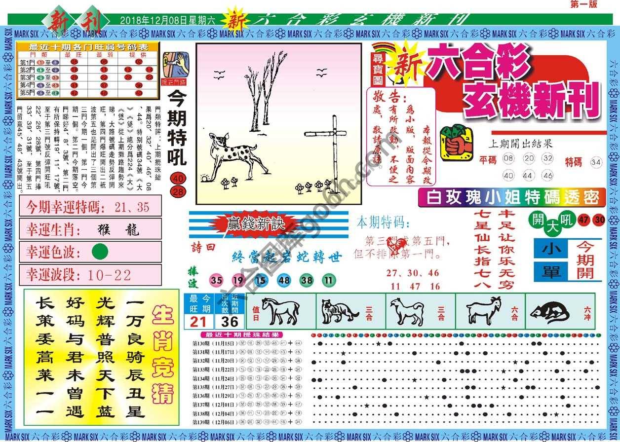 新六合彩特码新刊